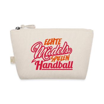 Mädels spielen Handball - Bio-Täschchen - Natur - Vorne