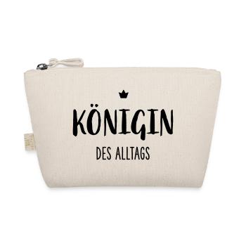 Königin des Alltags I Krone Mutter Ehefrau - Bio-Täschchen - Natur - Vorne