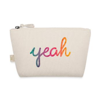 Yeah Typographie arc-en-ciel - Trousse biologique - nature - Devant