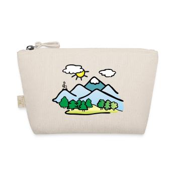Nature Drawing, Hiking - Organic Pouch - nature - Front