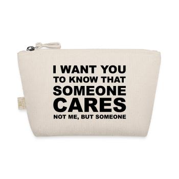 I don't care - Bio-Täschchen - Natur - Vorne