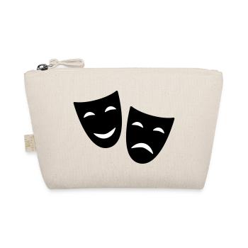 Theater Maske - Bio-Täschchen - Natur - Vorne
