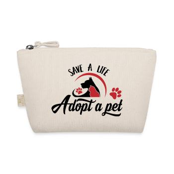 Adopt a pet Adopt instead of buy - Organic Pouch - nature - Front