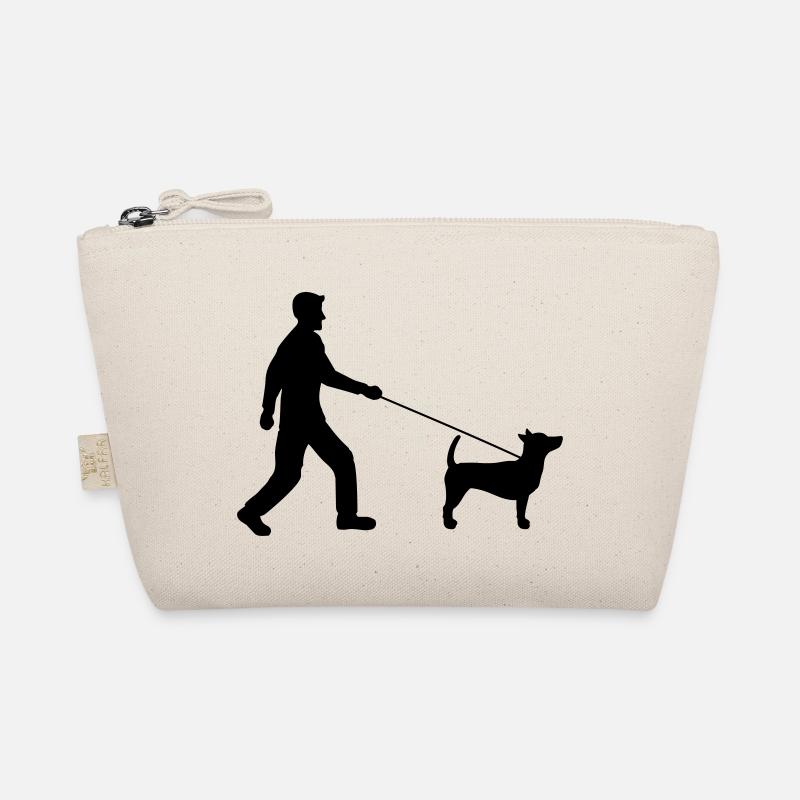 Go for a walk Dog Clipart Braver dear man nice kle Organic Pouch