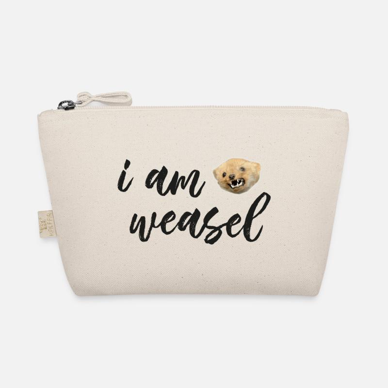 I. M. Weasel / I am Weasel - Bio-Täschchen - Natur