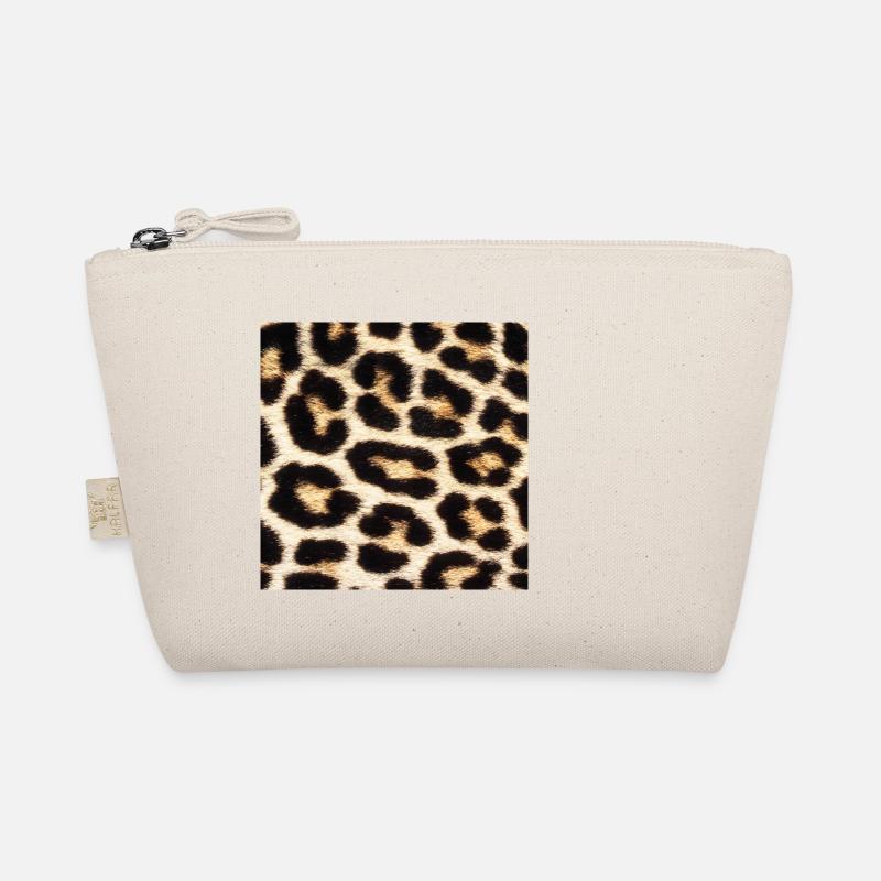 Leo Print Love - Bio-Täschchen - Natur