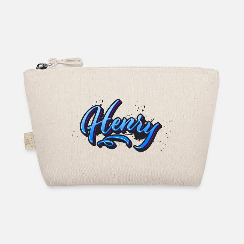 Henry First Name Name Name Tag Splash Graffiti Organic Pouch