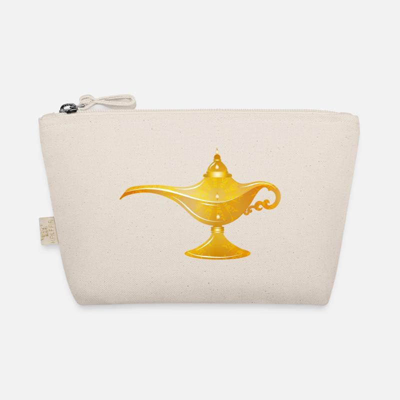 goldene orientalische Wunderlampe oder Öllampe Bio-Täschchen