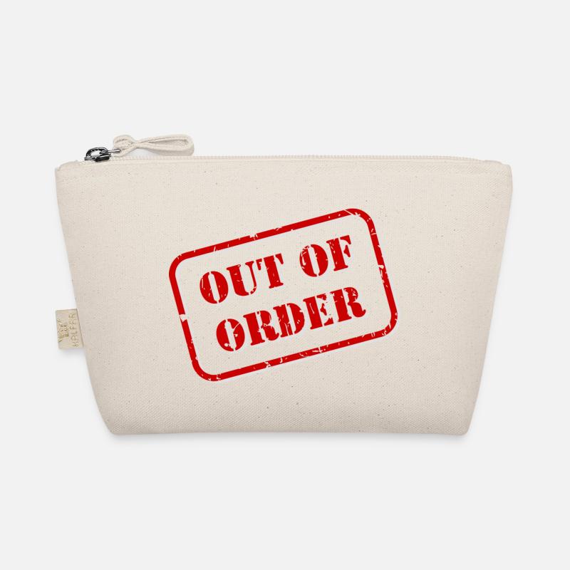 OUT OF ORDER - ästhetisch - Linienkunst - Bio-Täschchen - Natur
