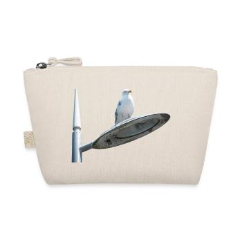 Seagull On A Lamp Post - Organic Pouch - nature - Front