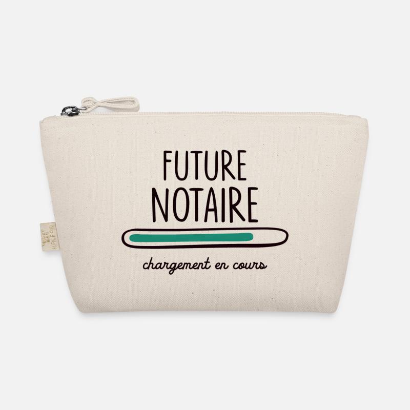 FUTURE NOTAIRE Geschenk Diplom Abschluss des Studiums - Bio-Täschchen - Natur