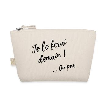 Cadeau 'Je le ferais demain... Ou pas', Humour - Trousse biologique - nature - Devant