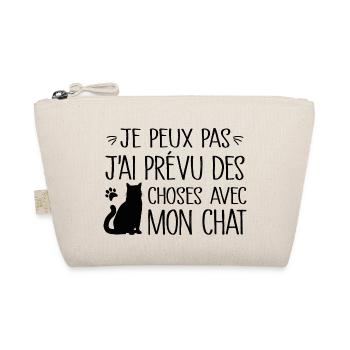 Je peux pas j'ai prévu des choses avec mon chat - Trousse biologique - nature - Devant