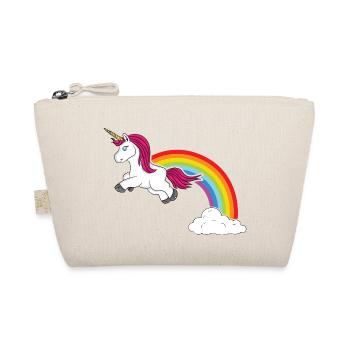 Regenbogen Einhorn BytheManzanitas - Bio-Täschchen - Natur - Vorne