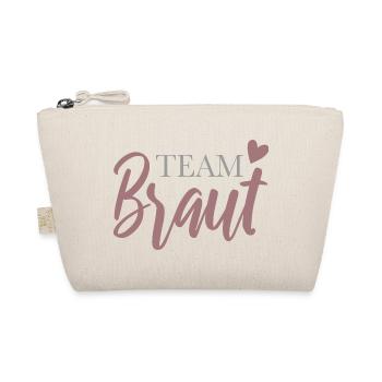 Team Bride with Heart - Organic Pouch - nature - Front