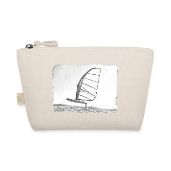 Windsurf Foil / Foiling Hand-Drawing Sketch - Organic Pouch - nature - Front