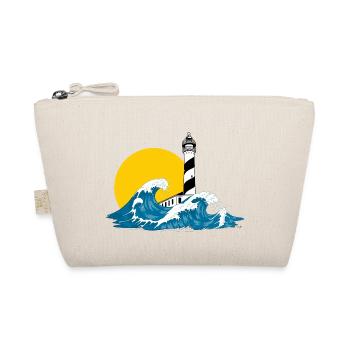 lighthouse wave Menorca - Organic Pouch - nature - Front