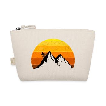 Road bike, mountain, sunset, bike, mountain tour - Organic Pouch - nature - Front