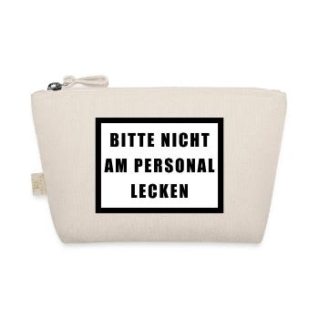 BITTE NICHT AM PERSONAL LECKEN - Bio-Täschchen - Natur - Vorne