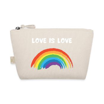 Regenbogen Love is Love Lgbtq Rainbow Gay Pride - Bio-Täschchen - Natur - Vorne