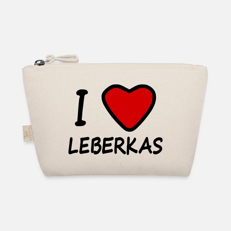 I Herz Love Leberkas Leberkäs Leberkäse - Bio-Täschchen - Natur
