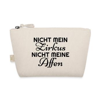 NICHT MEIN Zirkus NICHT MEINE Affen in schwarz - Bio-Täschchen - Natur - Vorne