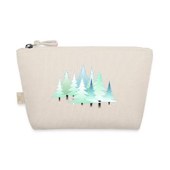 Christmas Winter Firs Winter Landscape Forest - Organic Pouch - nature - Front