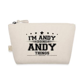 Ich bin Andy, der Andy-Dinge macht - Bio-Täschchen - Natur - Vorne
