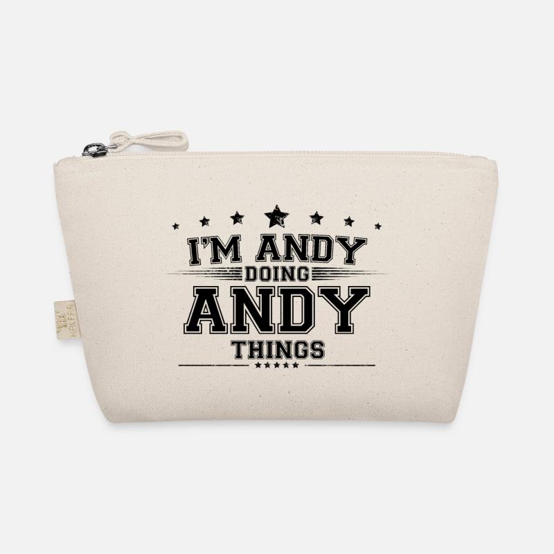 Ich bin Andy, der Andy-Dinge macht - Bio-Täschchen - Natur