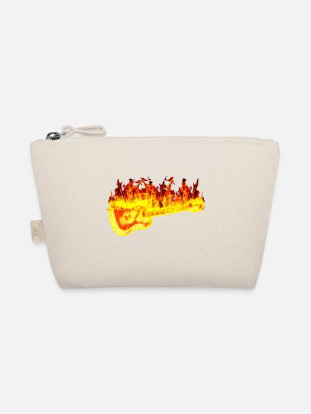 Feuer-Gitarre - Bio-Täschchen - Natur