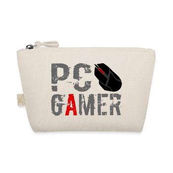 PC Gamer Maus Gaming Zocken - Bio-Täschchen - Natur - Vorne