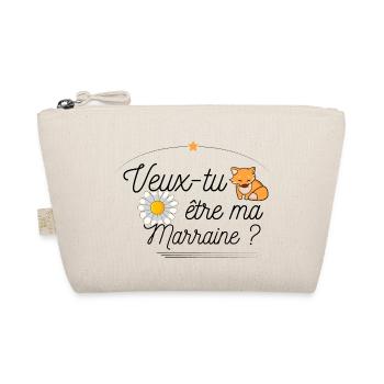 Veux tu etre ma marraine ? Annonce Demande - Trousse biologique - nature - Devant