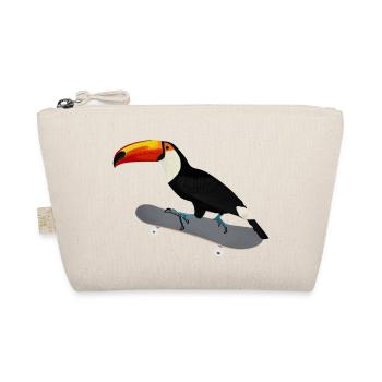 Toucan Skateboard Bird Skating Funny Animal - Organic Pouch - nature - Front
