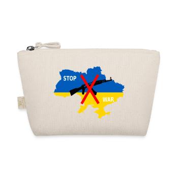 Unterstütze die Ukraine, Ukraine - stoppt den Krieg - Bio-Täschchen - Natur - Vorne