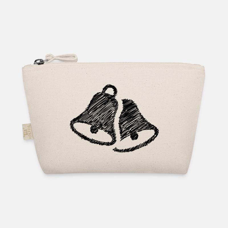 Bells Scribbled Bell Bell Black Organic Pouch