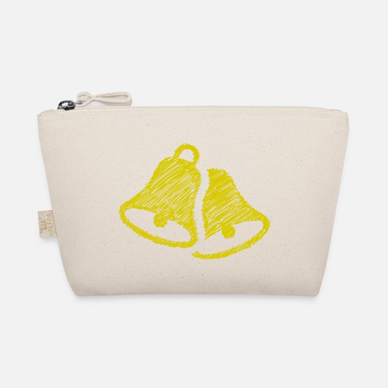 Bells Scribbled Bell Bell Black Organic Pouch