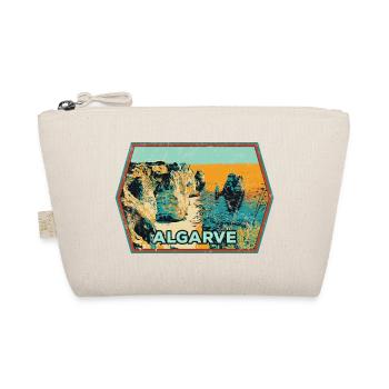 Badge retro, Algarve Portugal, plage été soleil - Trousse biologique - nature - Devant