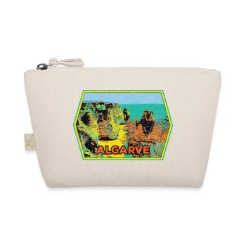 Badge retro, Algarve Portugal, plage été soleil - Trousse biologique - nature - Devant