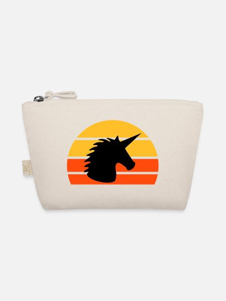 Unicorn in front of a half-sun - Organic Pouch - nature - Front