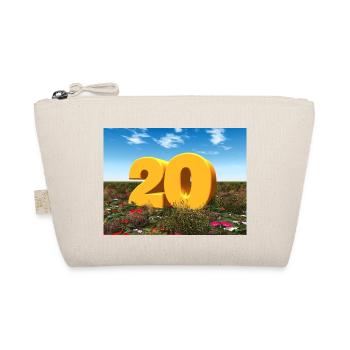 Jahreszahl 20 - Bio-Täschchen - Natur - Vorne