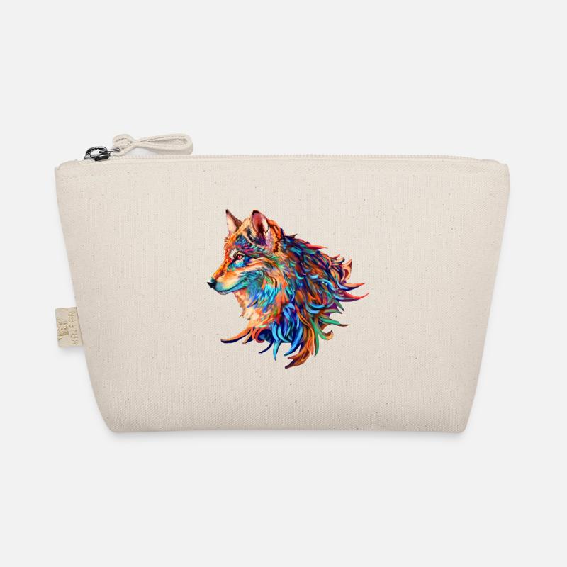 Wolf - Bio-Täschchen - Natur