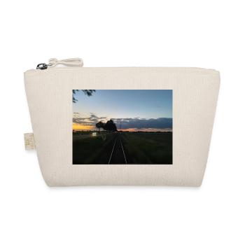 Eisenbahn fährt in den Sonnenuntergang - Bio-Täschchen - Natur - Vorne