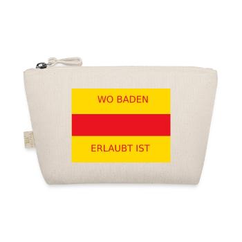 WoBaden Erlaubt ist - Bio-Täschchen - Natur - Vorne