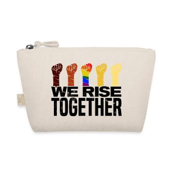 We Rise Together Bisexual Gay Trans Queer Lgbtq Ra - Bio-Täschchen - Natur - Vorne