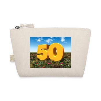 Jahreszahl 50 - Bio-Täschchen - Natur - Vorne