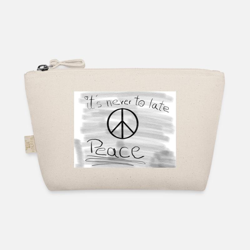 Its Never to Late for peace Bio-Täschchen