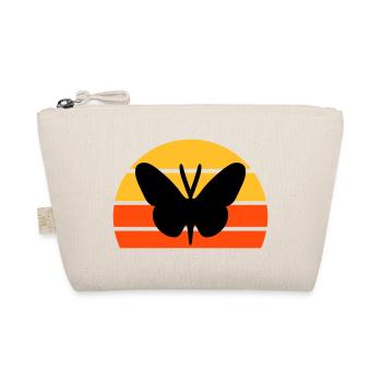 Schmetterling vor einer Halbsonne - Bio-Täschchen - Natur - Vorne