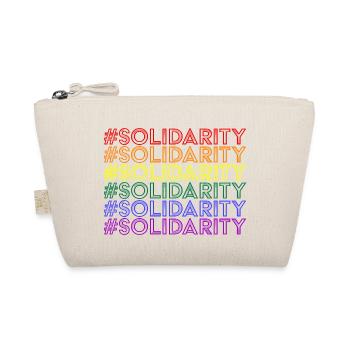 LGBTQ #Solidarity gay pride rainbow - Organic Pouch - nature - Front