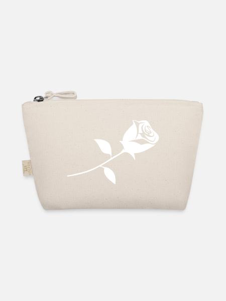 Eine Rose - Bio-Täschchen - Natur