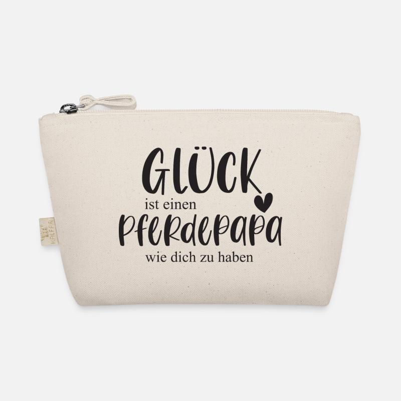 Pferde Pferdepapa Reiten Pferdeliebe Geschenk - Bio-Täschchen - Natur
